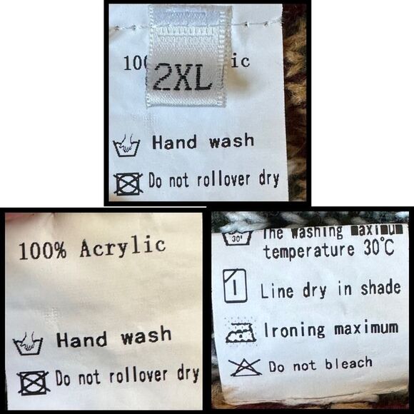 Womens Sweater Bohemian Knit Pullover Size 2XL‎ Multicolor Tribal Aztec Retro - Picture 9 of 9